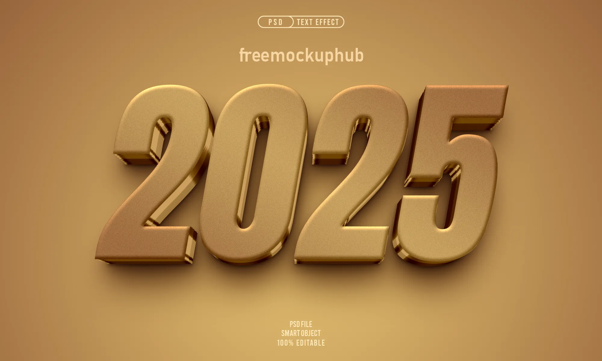 2025FreeEditable3DTextEffectDesign