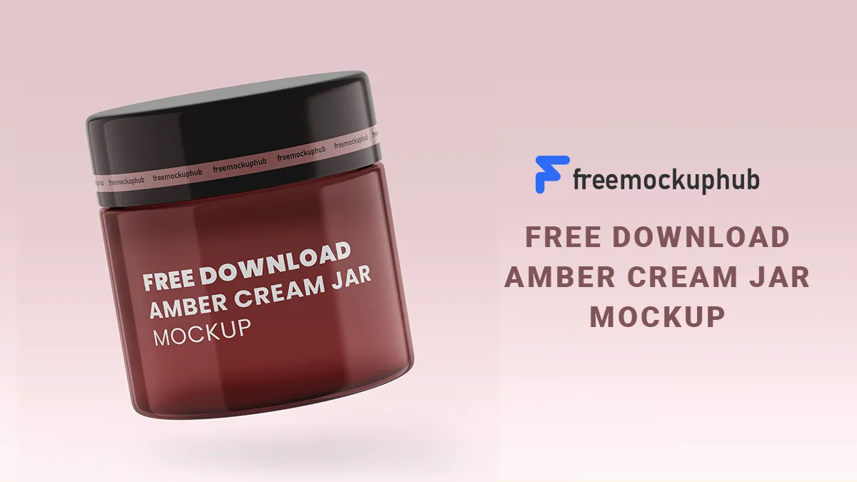 AmberJarMockupFreeDownload