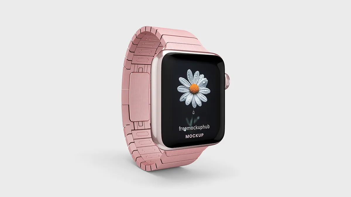 AppleWatchStainlessSteelPremiumDesignMockup