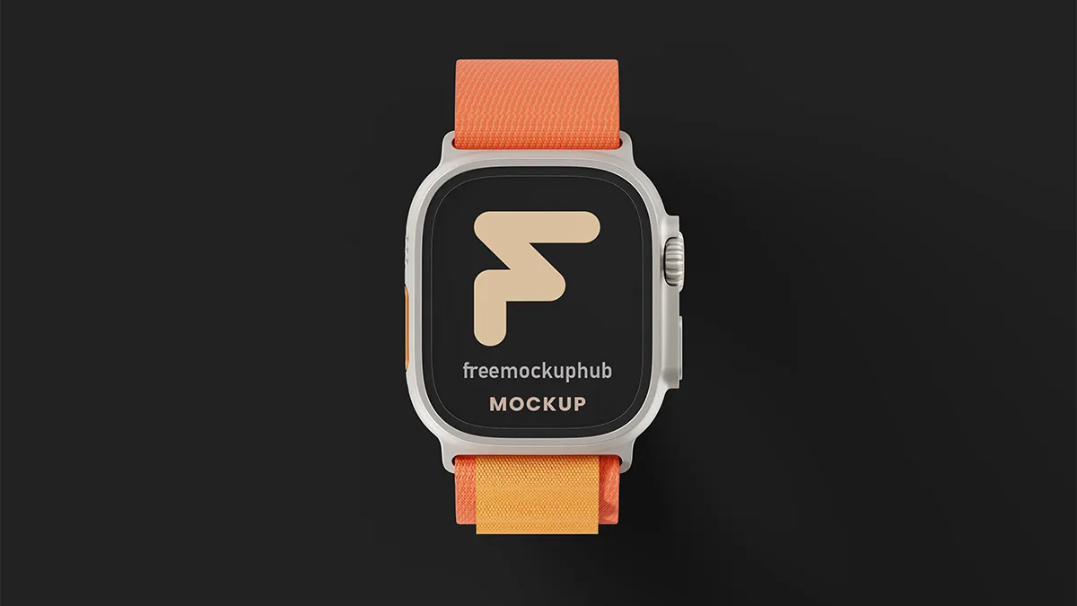 AppleWatchUltrawithLeatherStrapMockup