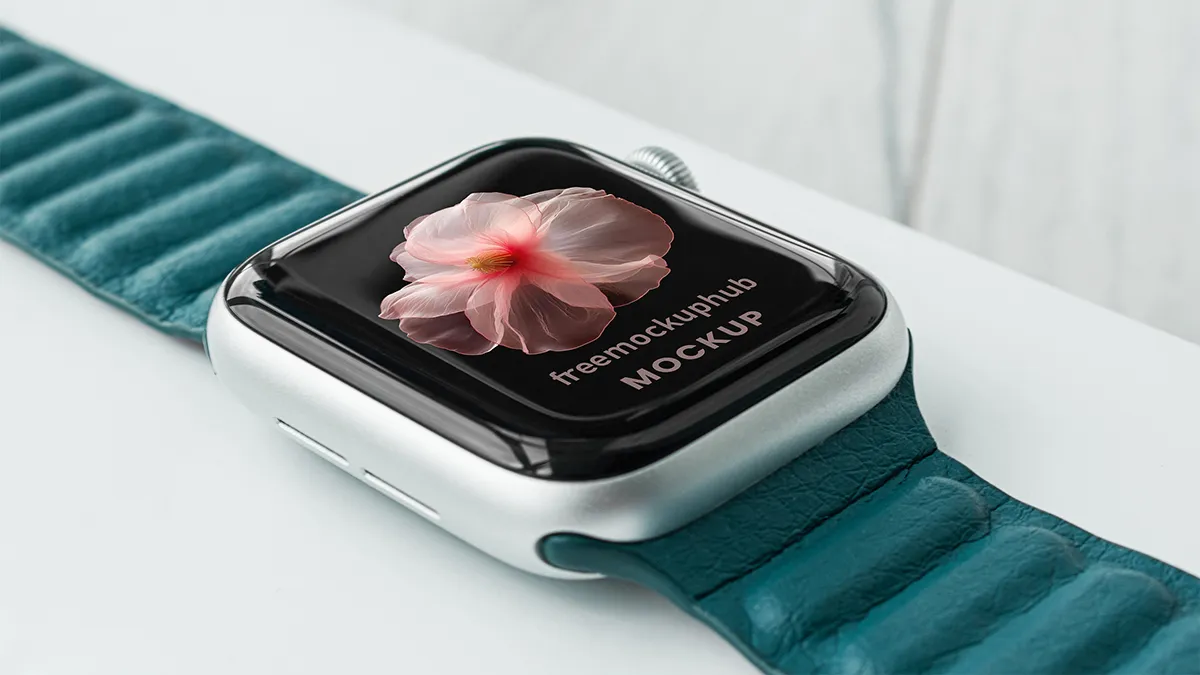 AppleWatchwithSportBandDisplayMockup