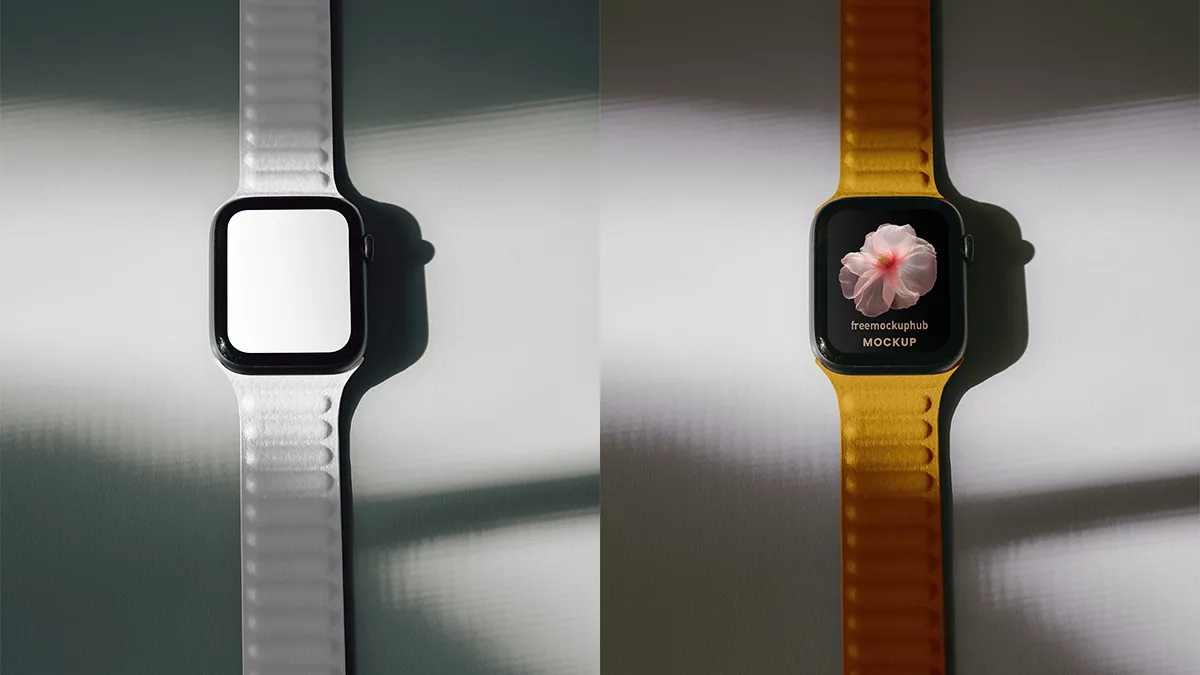 AppleWatchwithSportBandinOutdoorSettingMockup