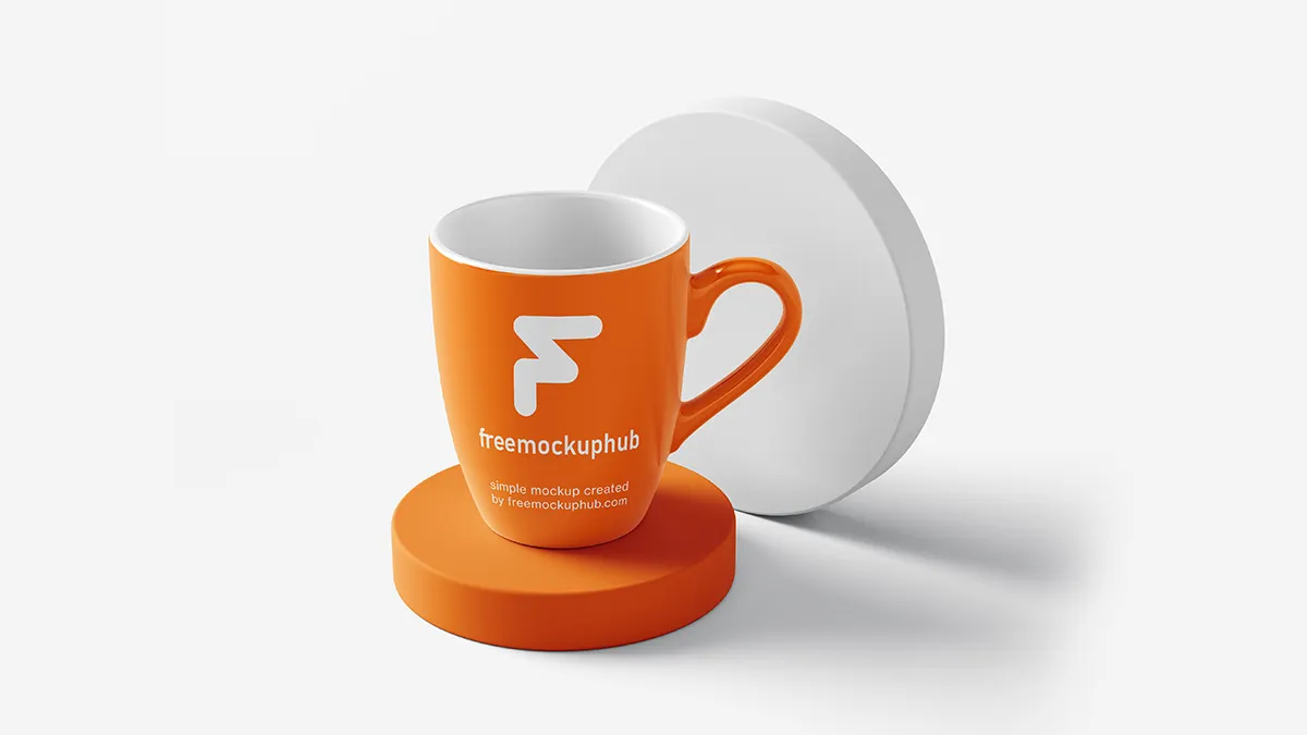 Artistic Mug Mockup Free PSD for Unique Branding