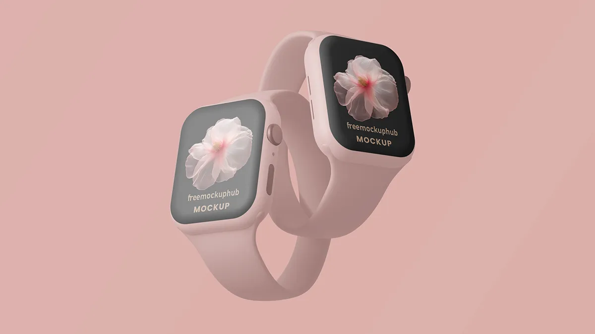 ClayAppleWatchwithShadowEffectMockup