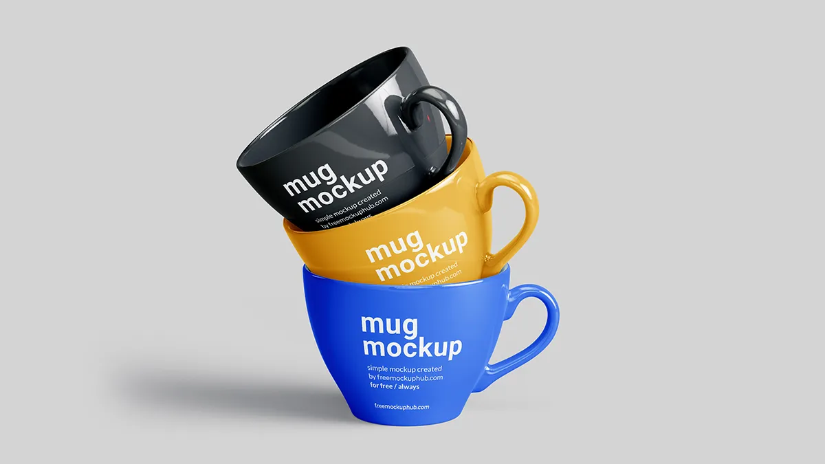 Clean Mug Mockup PSD Free Template for Mockups