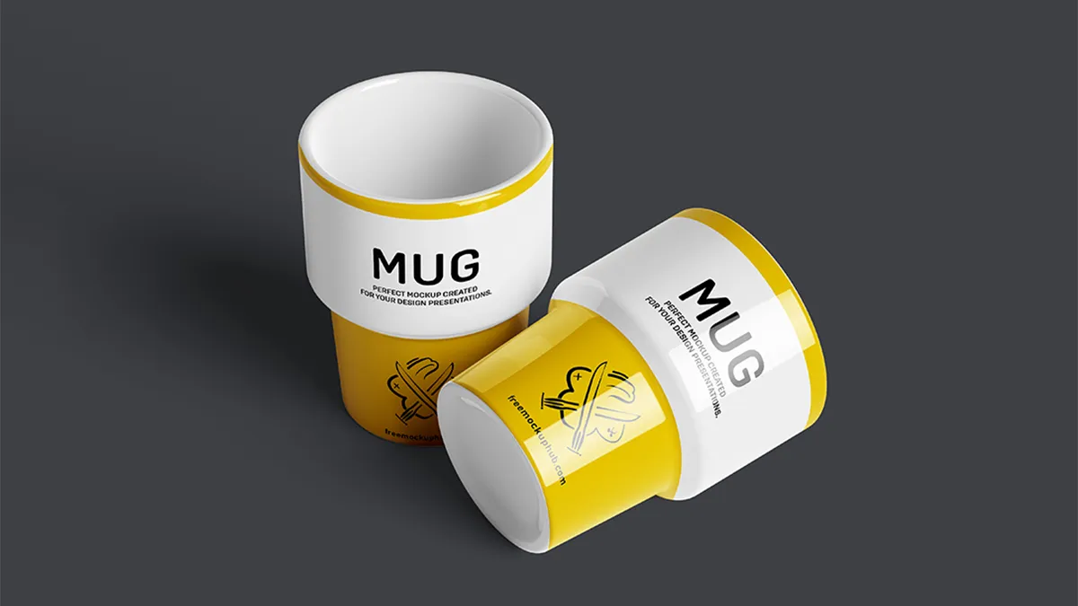 Clean Mug Mockup Template Free Download