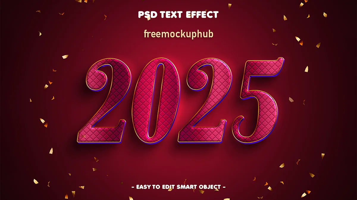 ConceptDesignforHappyNewYear2025TextEffect