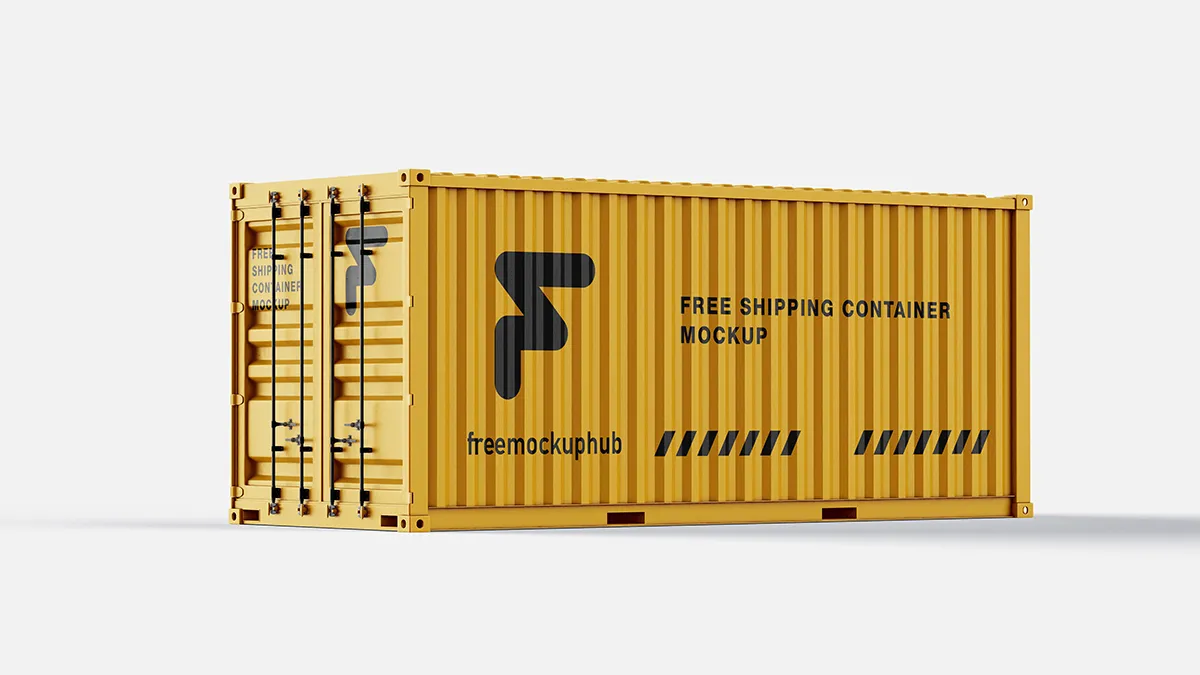 CustomizableCargoContainerMockup