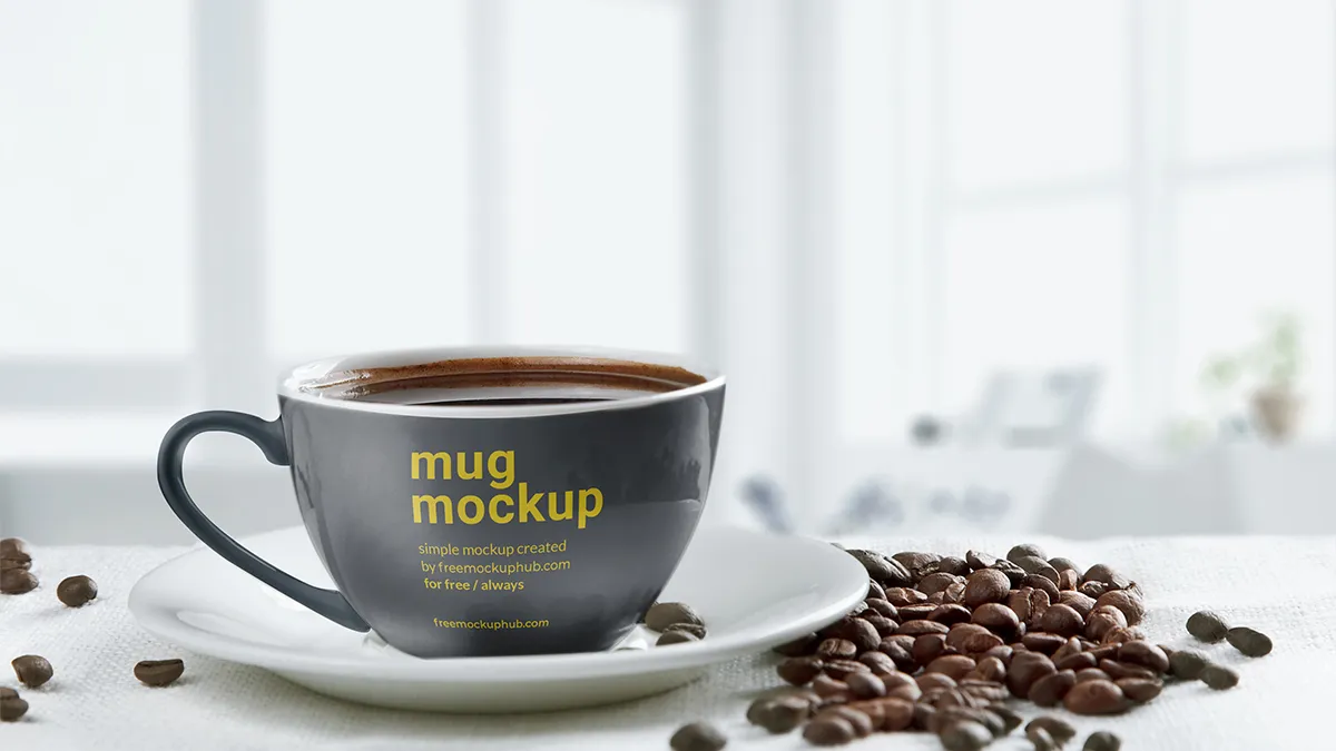 Customizable Coffee Cup Mockup Free PSD for Branding