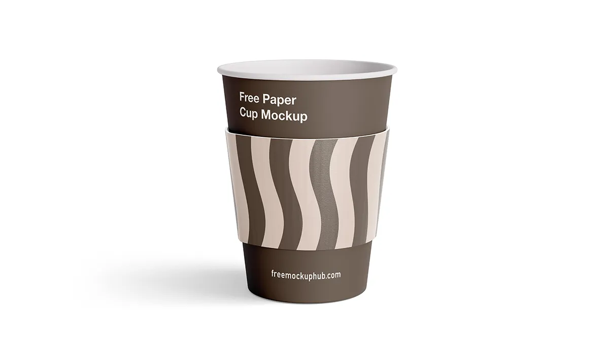 Customizable Paper Coffee Cup Mockup for Branding Free