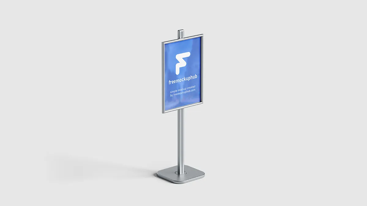 Display Stand Mockup Free PSD for Branding Projects