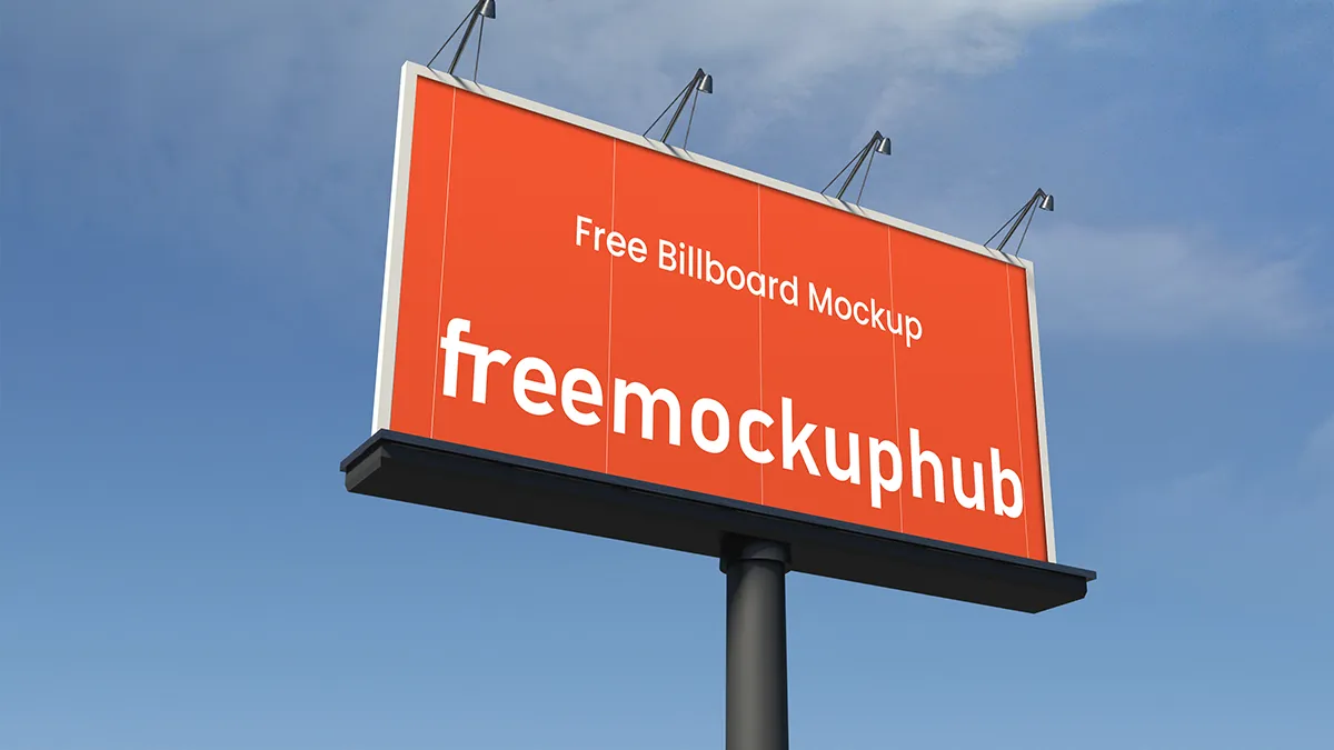 DownloadFreeBillboardMockupSideView