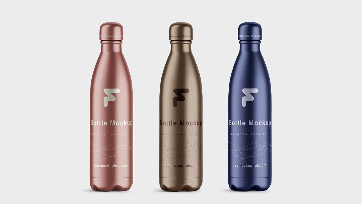 Eco-Friendly Bottle Mockup Set