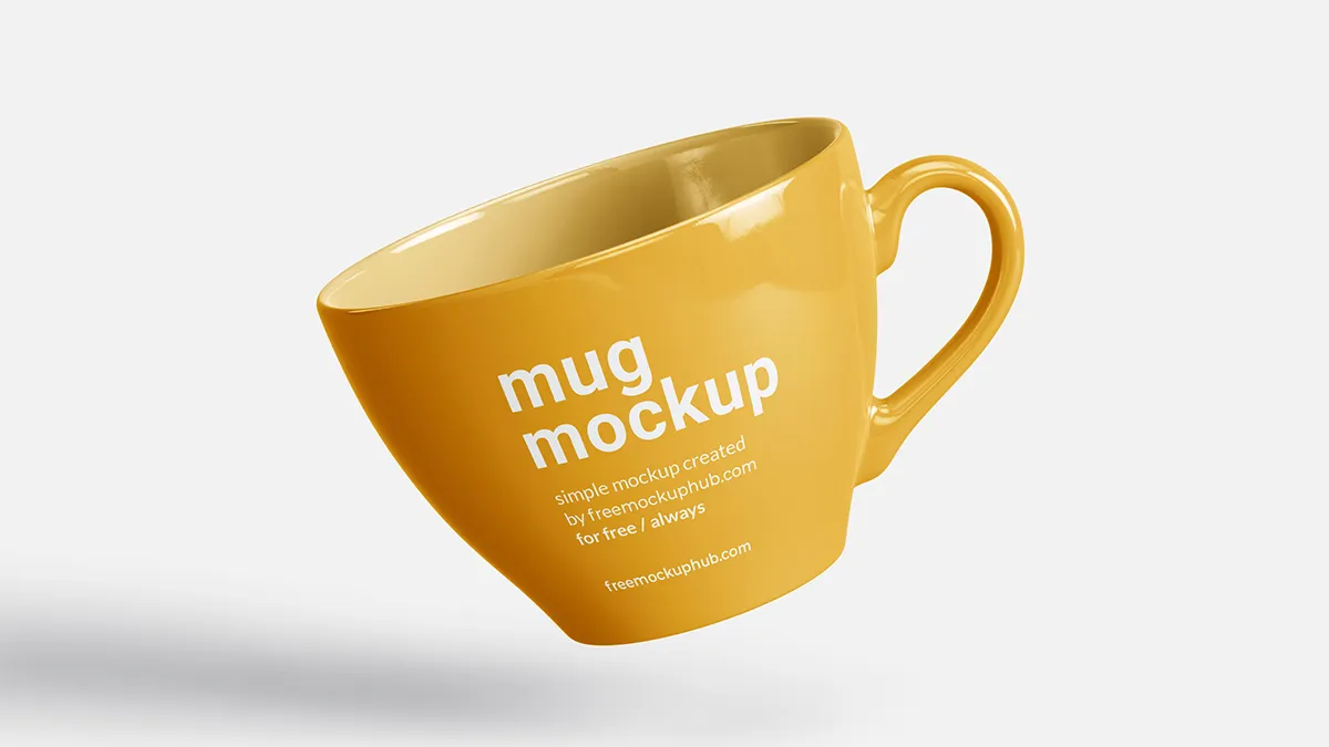 Editable Mug Mockup PSD Free Download