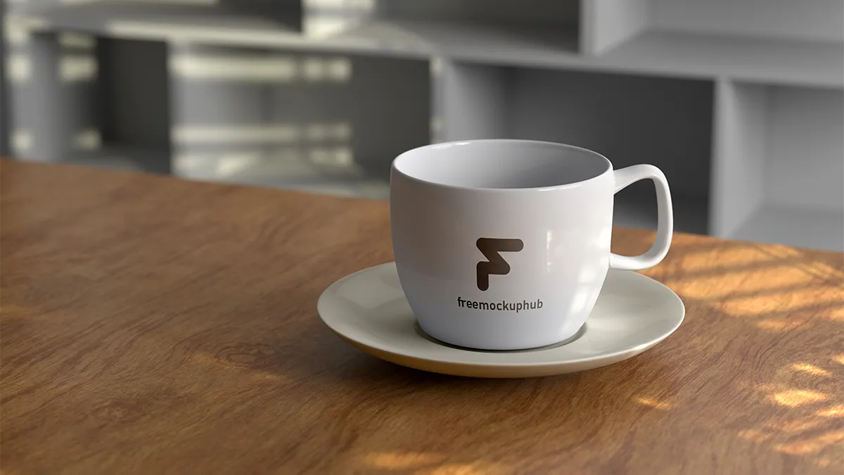 Elegant Tea Cup Mockup Free PSD Download