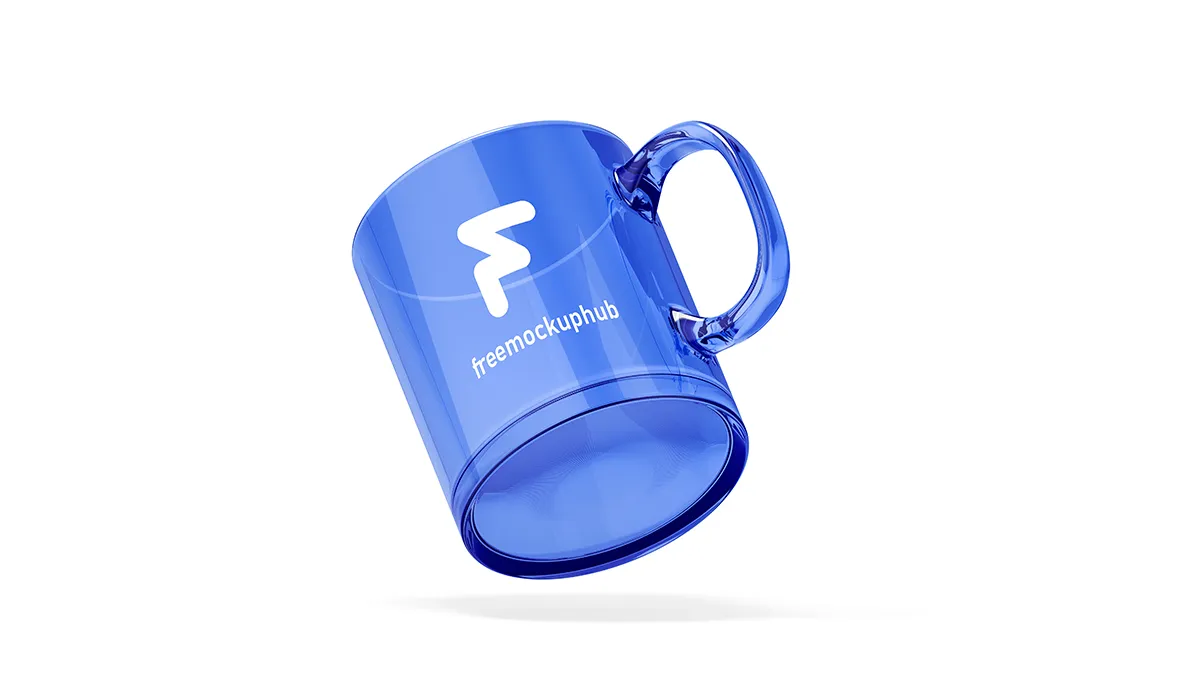 Floating Mug Mockup Free PSD Template for Designers