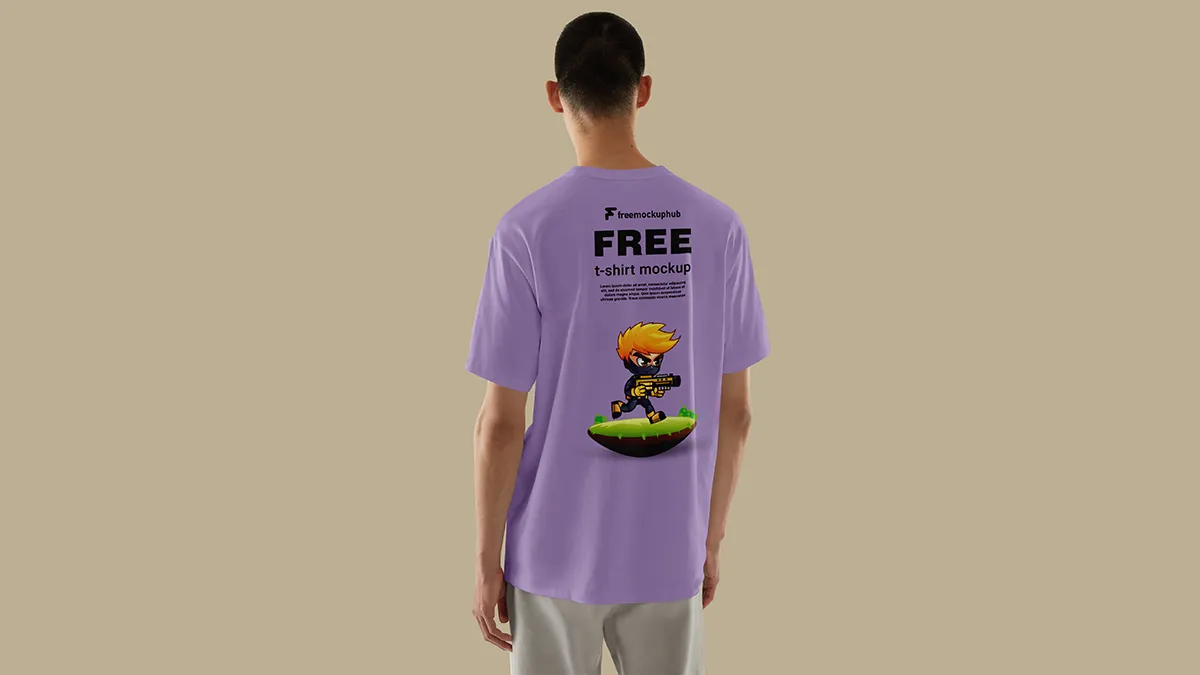 FreeBacksideTShirtMockup