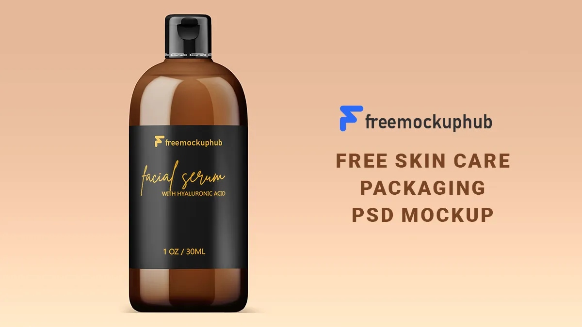 FreeBeautyProductBottlePSDMockup