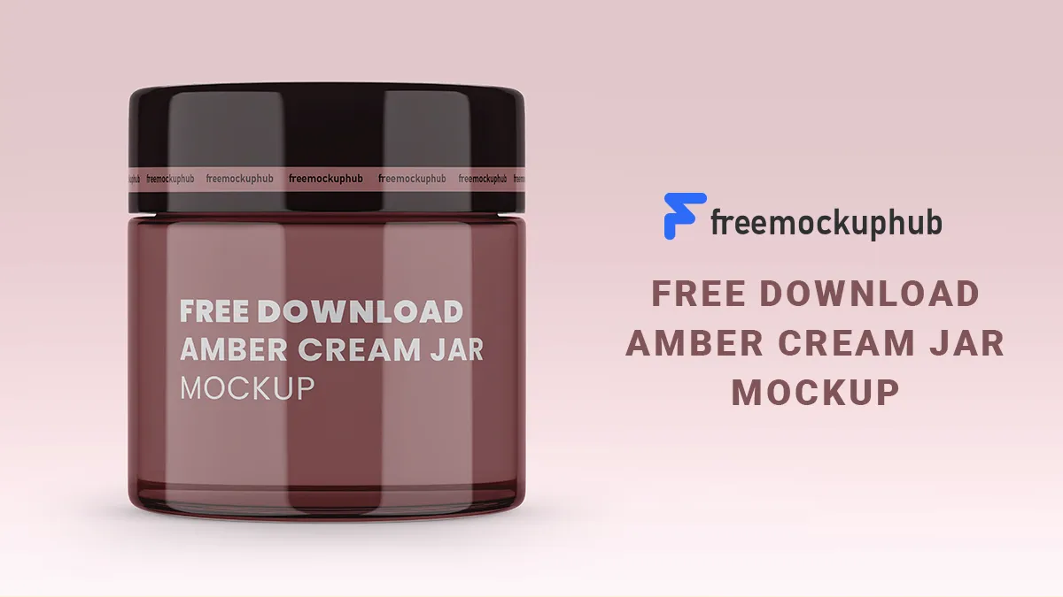 FreeDownloadAmberCreamJarMockup