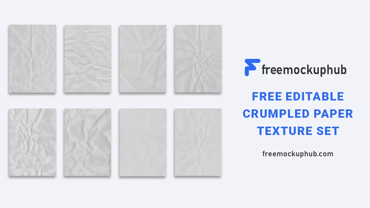 FreeEditableCrumpledPaperTextureSet