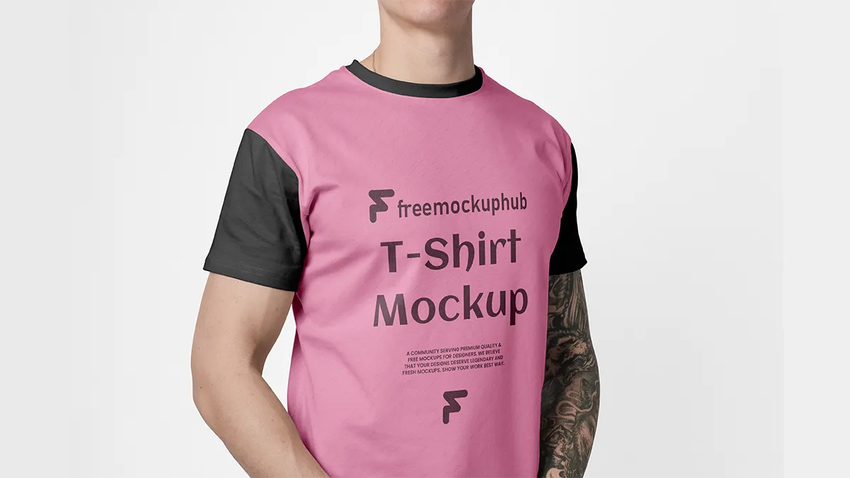 FreeFrontTShirtMockupForProfessionalDesignDisplays