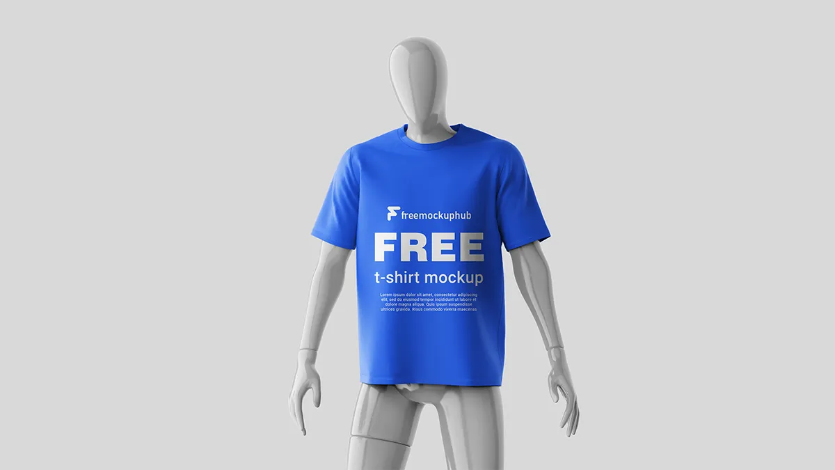 FreeMockupsofTShirtonMannequin