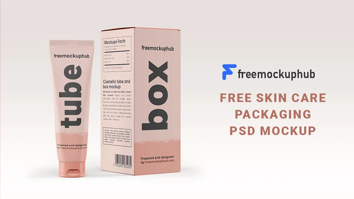 FreeSkincarePackagingPSDMockup