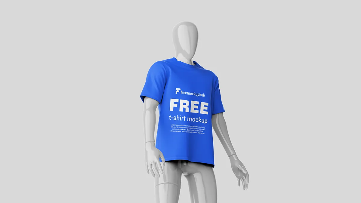 FreeTShirtMockupsonDisplayMannequin