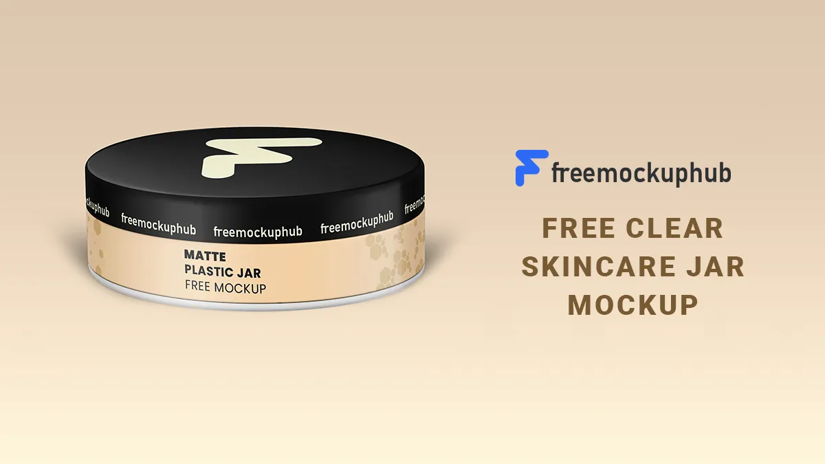 FreeTransparentCosmeticJarMockup