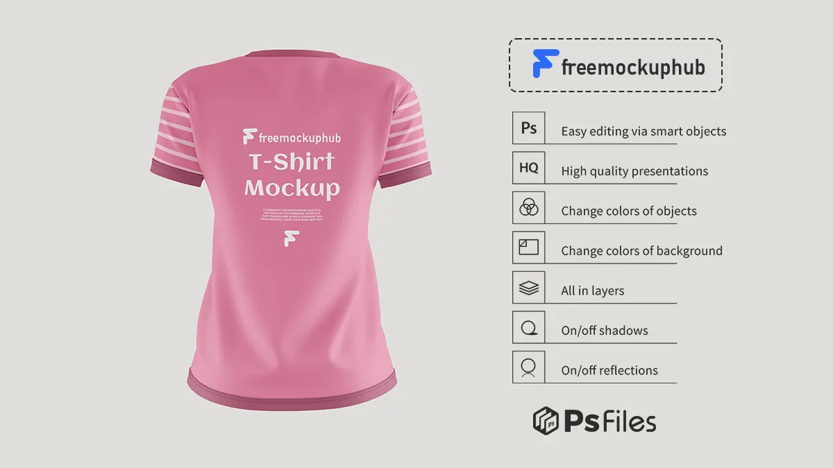 FreeWomensTShirtMockupForTrendyFashionConcepts