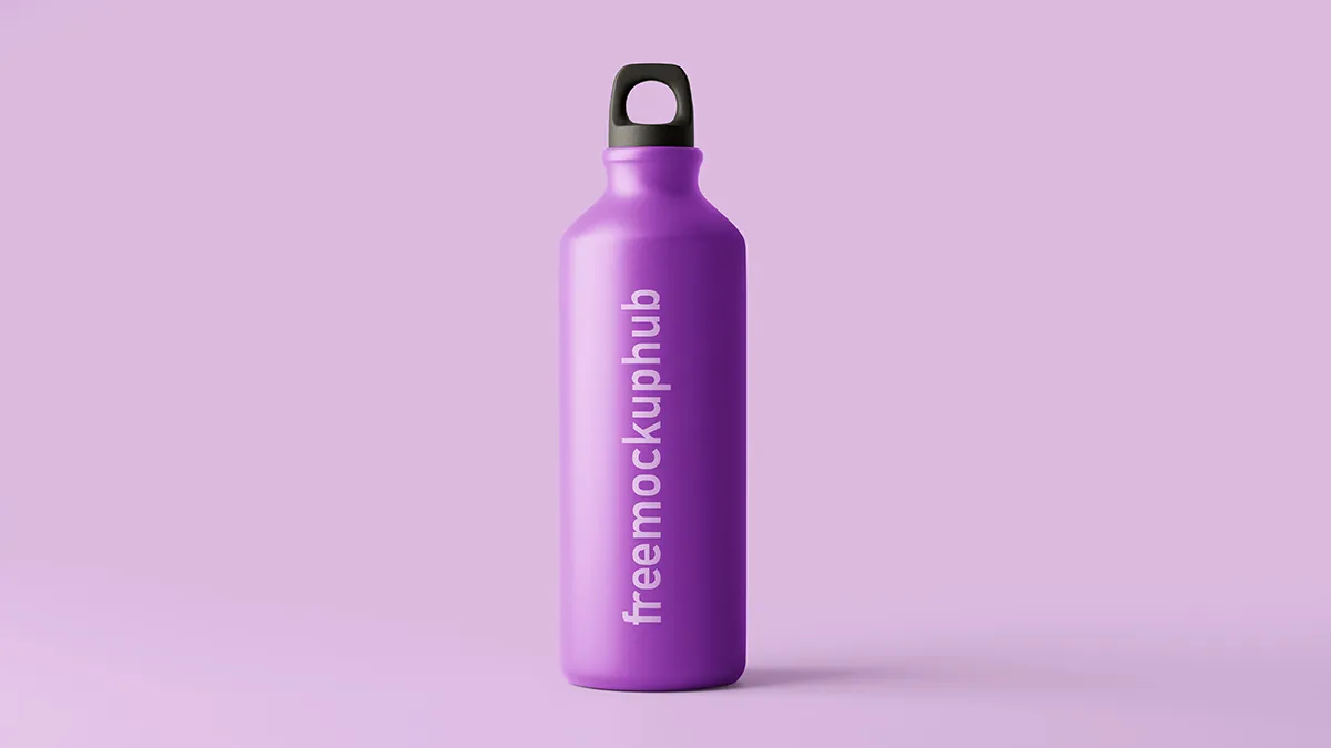 Free Athletic Water Bottle Mockup