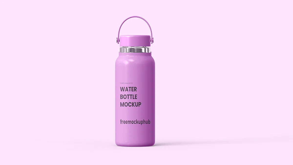 Free Gym-Ready Water Bottle Mockup