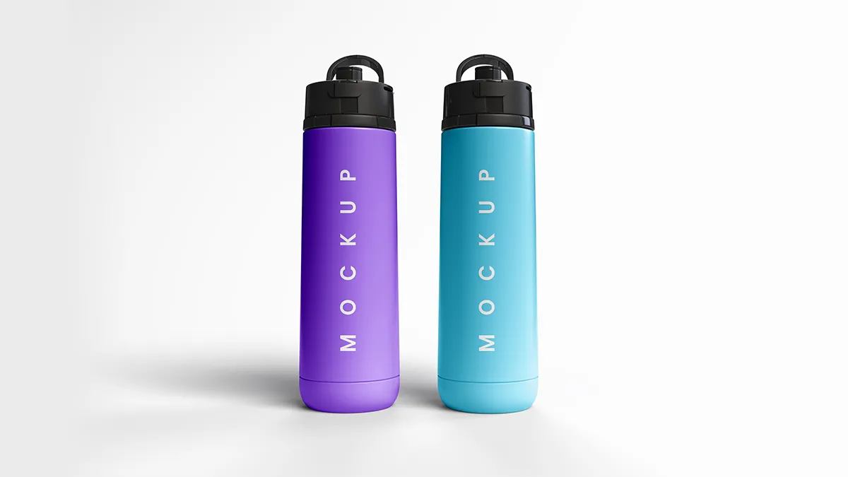 Free Insulated ThermoBottle Mockup