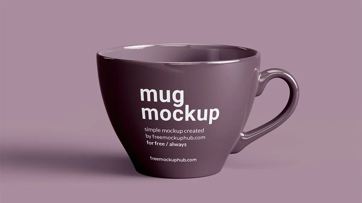 Free Mug Design Mockup PSD for Branding