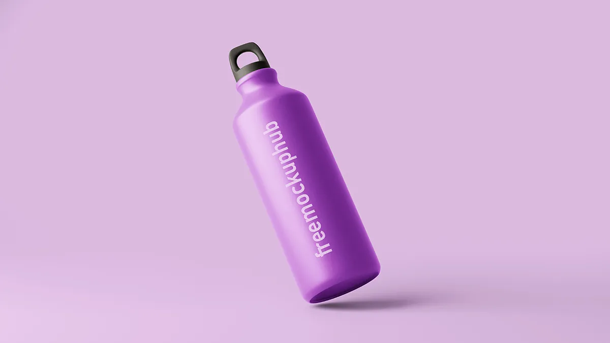 Free Sports Hydration Bottle Mockup