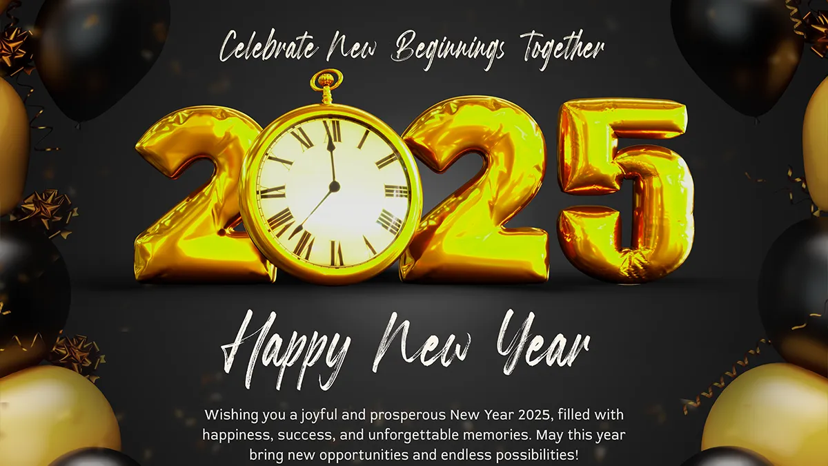 HappyNewYear20253DRenderTemplateDesignConcept