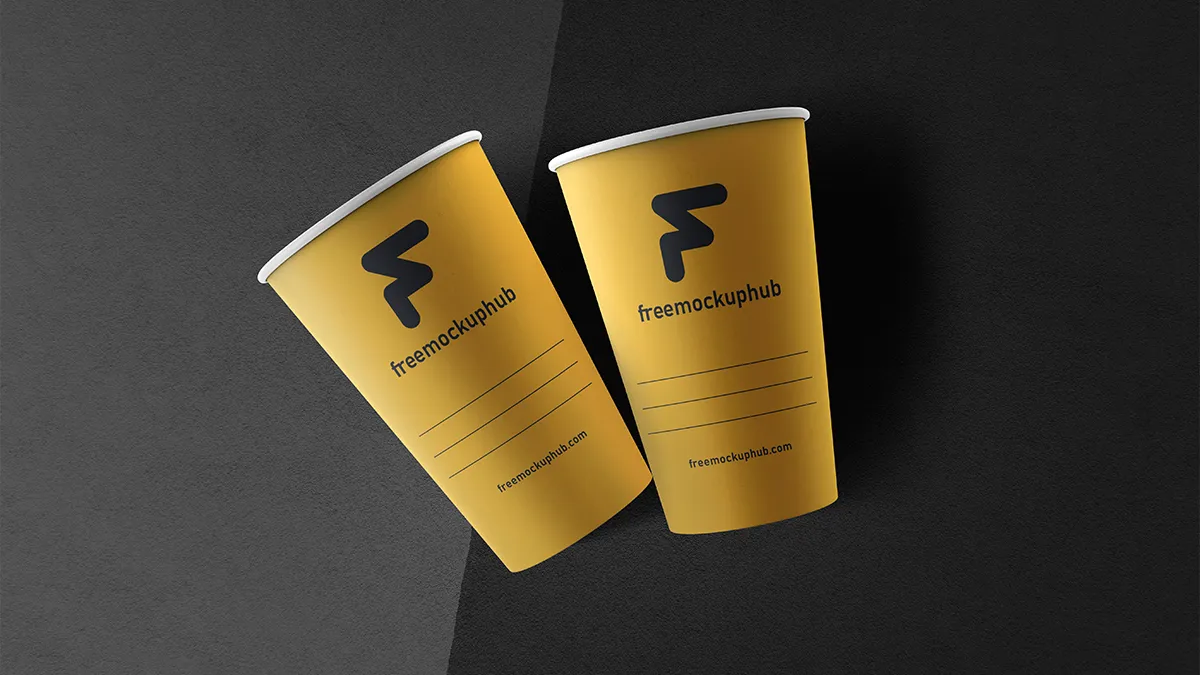 High-Quality Coffee Cup Mockup Template Free Download