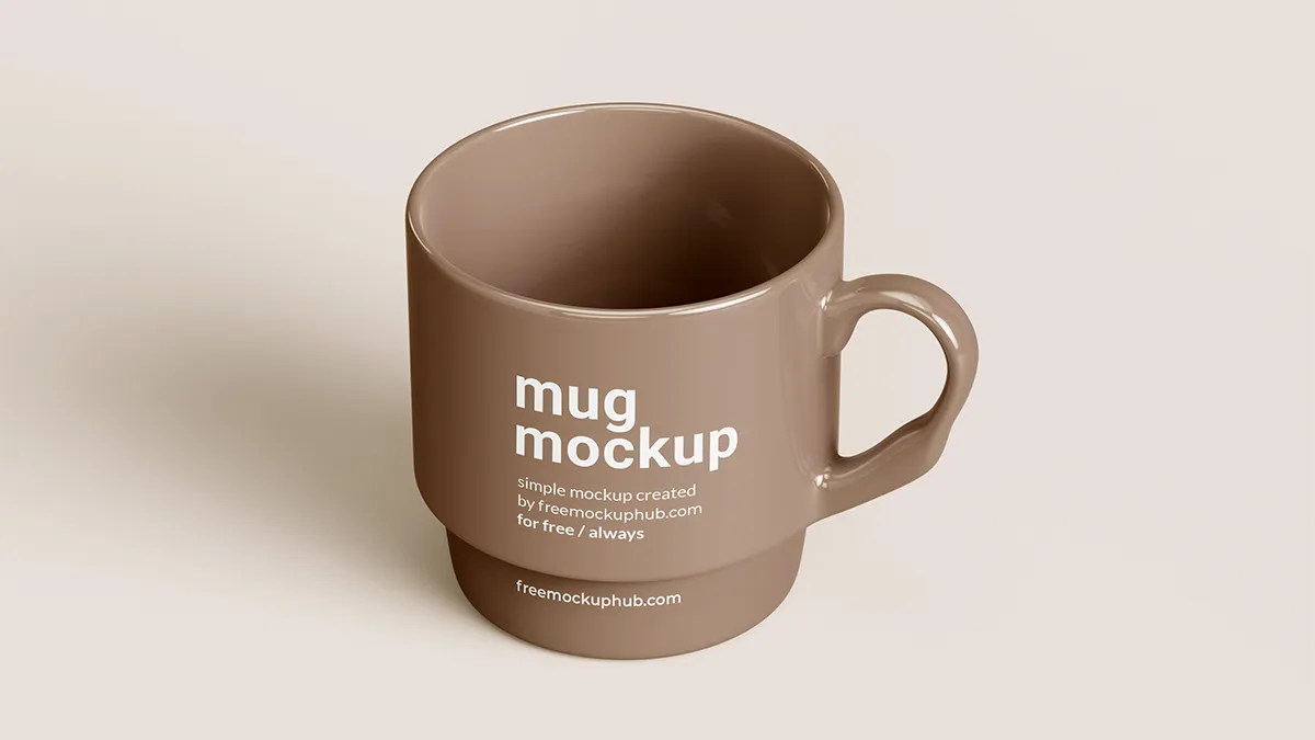 High-Resolution Ceramic Mug Mockup Collection Free