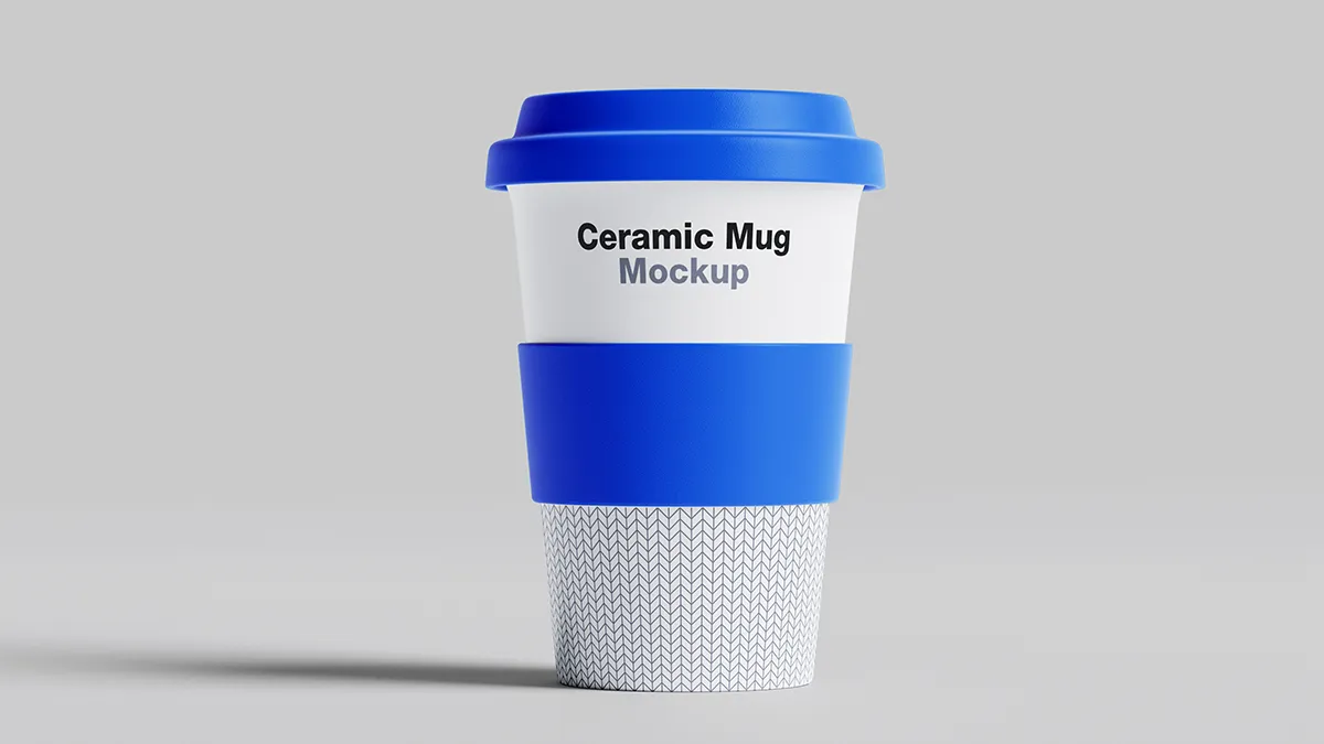 High-Resolution Ceramic Mug Mockup Free Template for Designers