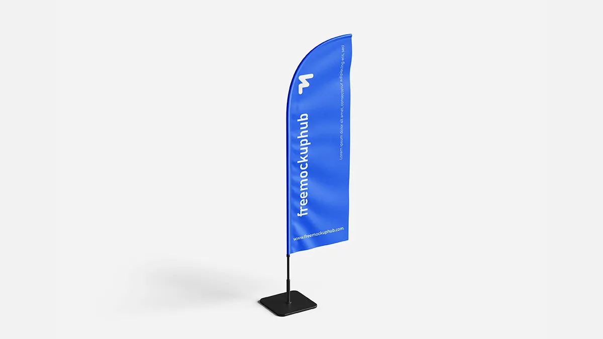 HighQualityDoubleSidedFlagMockup