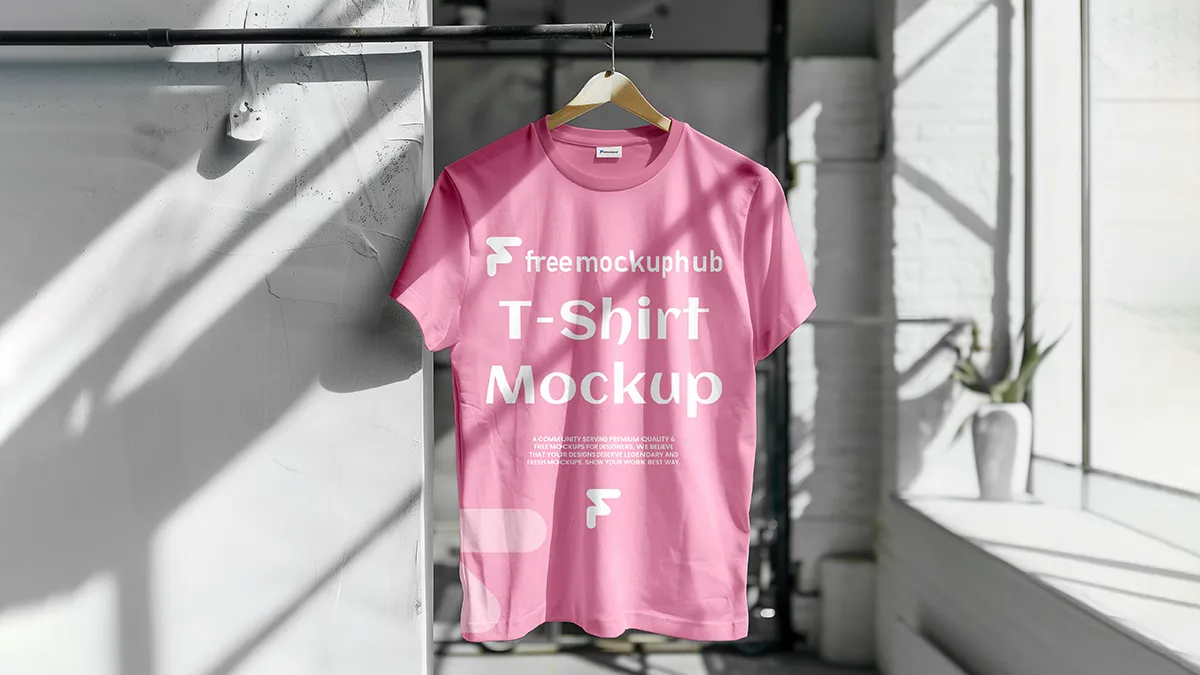 IndoorLightHangingShirtMockup