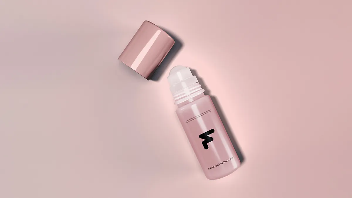 LuxuryRollerballPerfumeBottleMockup