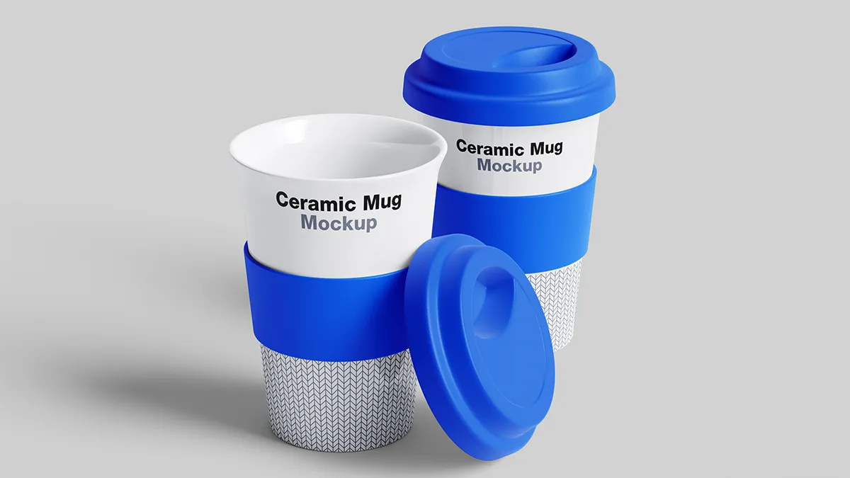 Minimal Ceramic Mug Mockup Free PSD for Creative Projects