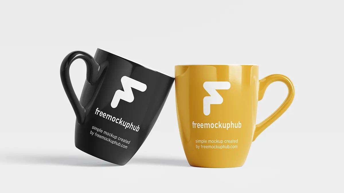 Minimal Mug Mockup Free PSD Download for Customization