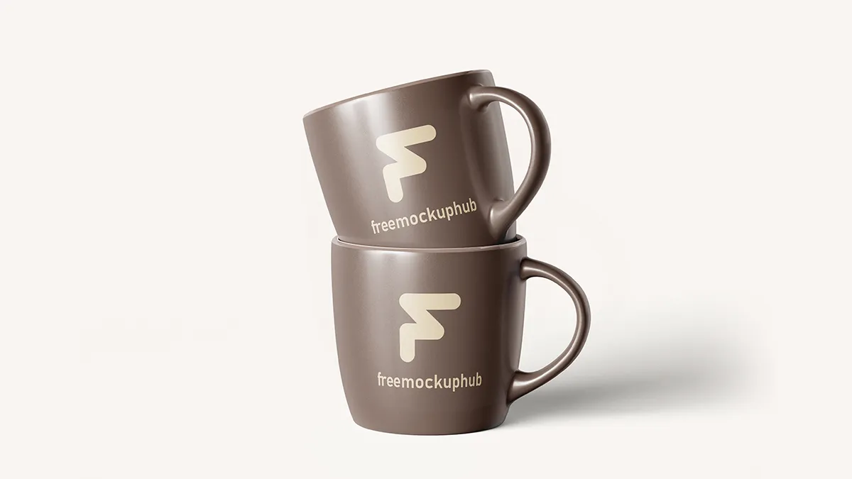 Minimalist Espresso Mug Mockup Free PSD Download