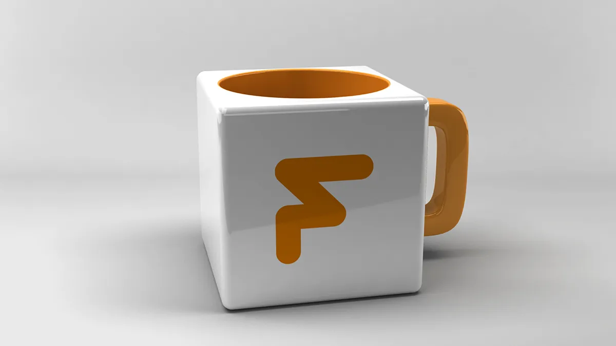 Modern Cube Mug Mockup Free Download for Designers