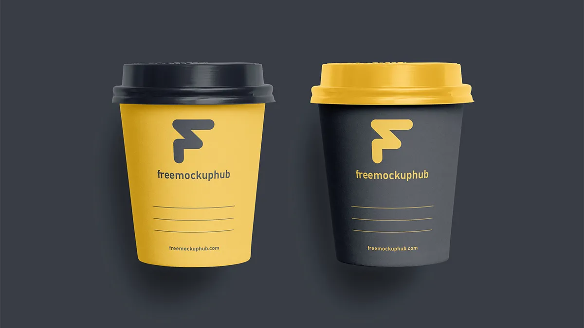 Paper Cups Mockup