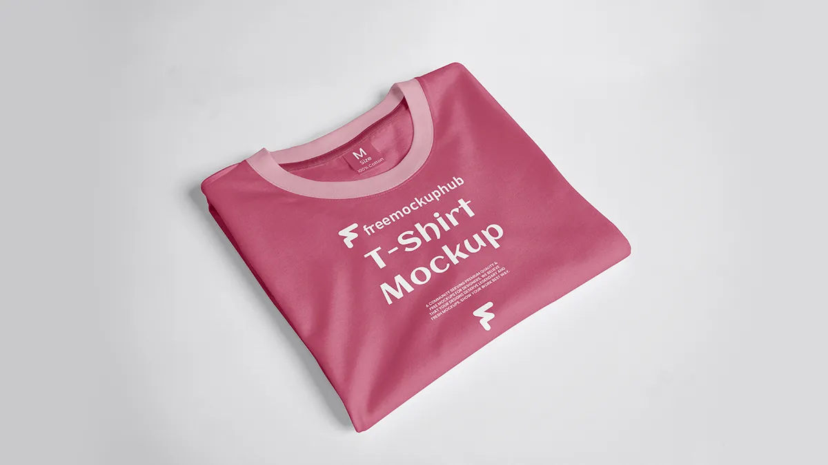 PerspectiveFoldedTShirtMockup