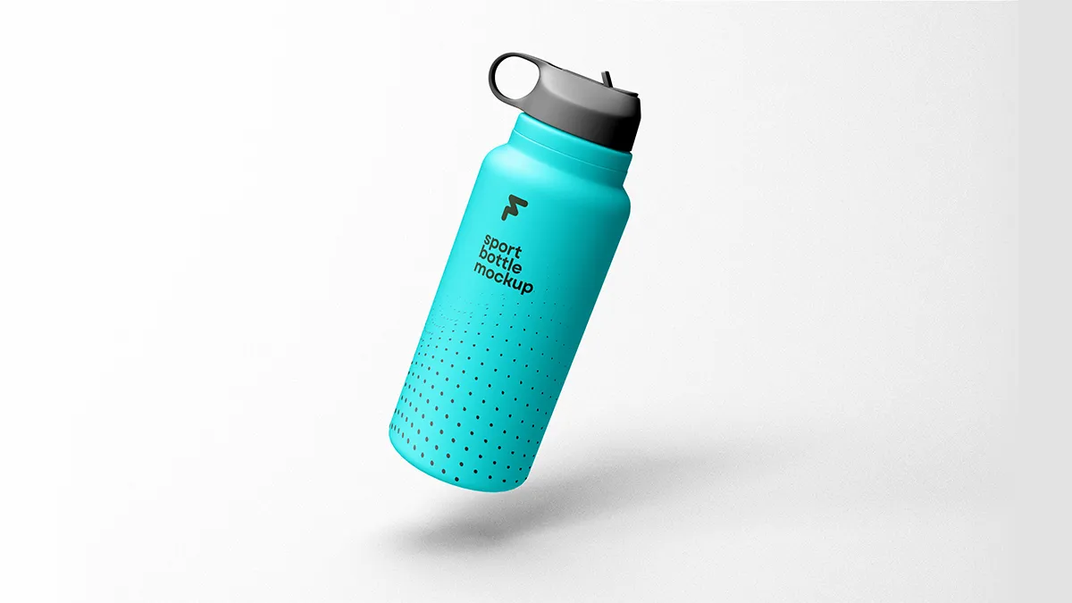 Plastic Water Bottle Mockup