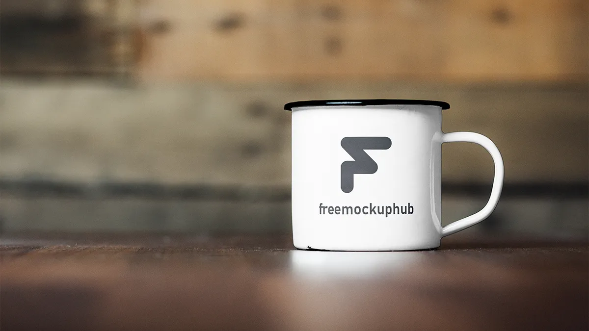 Premium Metal Cup Mockup Free PSD for Branding